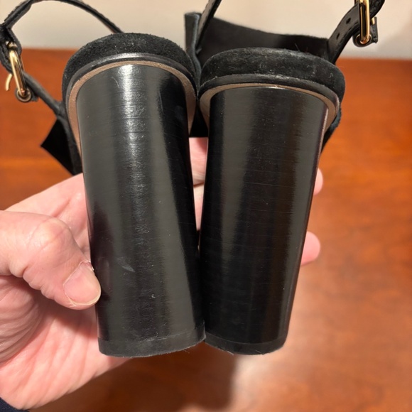 Tamara Mellon Women's Element 100 Suede Sandals in Black Size 8 - Picture 11 of 12